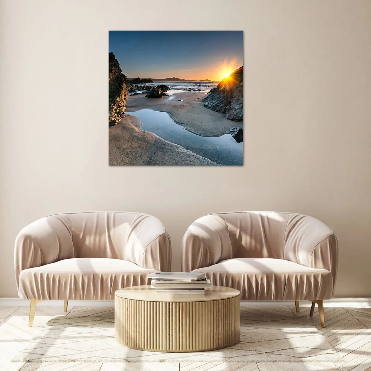 Glasbild - Bild auf glas - Unberührt von menschlicher Hand - 50x50 cm