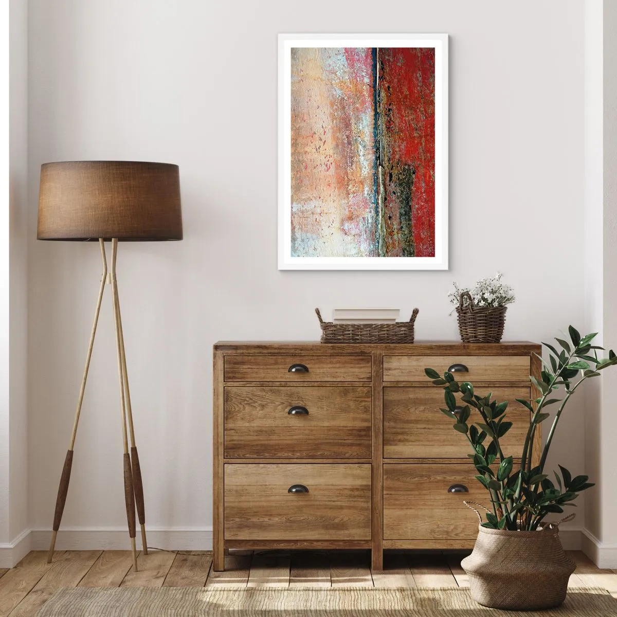 Poster in einem weißen Rahmen - Vielleicht liegt es am Meer - 70x100 cm