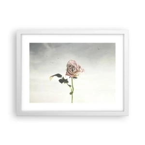 Poster in einem weißen Rahmen - Begrüßung des Frühlings - 40x30 cm