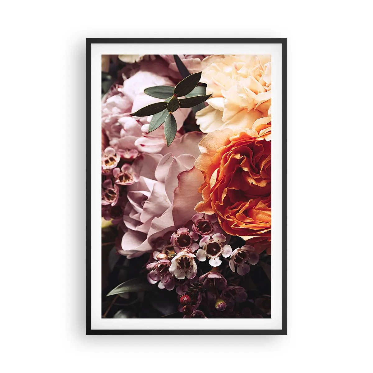 Poster in einem schwarzem Rahmen - Eingehüllt in Schönheit - 61x91 cm