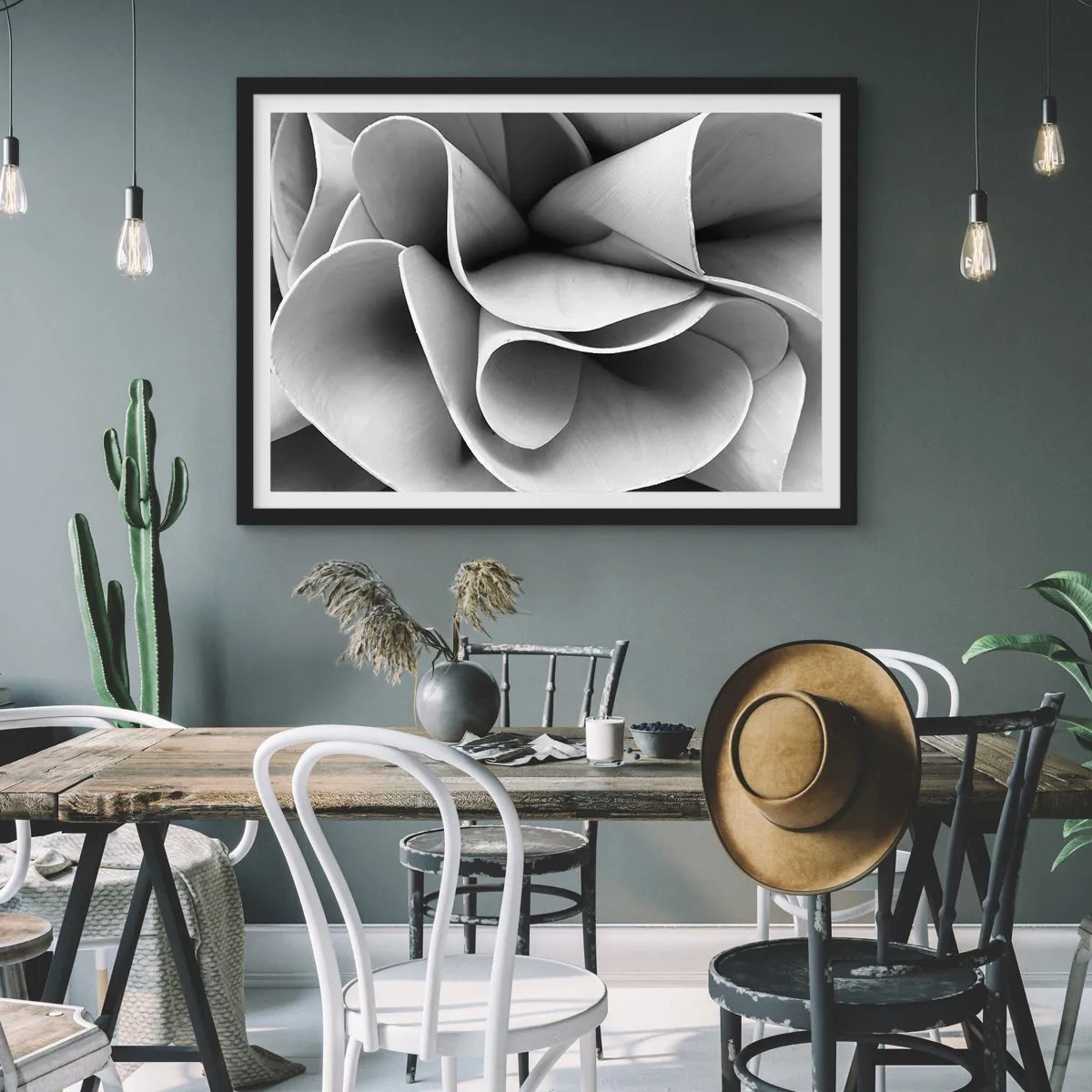Poster in einem schwarzem Rahmen - Es passiert im Weltraum - 91x61 cm