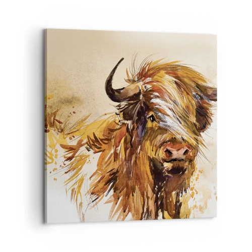 Bild auf Leinwand - Leinwandbild - Stolz des Jägers - 60x60 cm