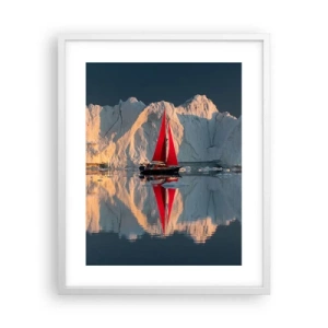 Poster in einem weißen Rahmen - Am Rande der Welt - 40x50 cm