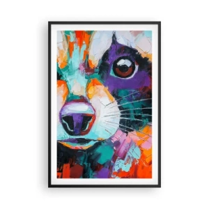 Poster in einem schwarzem Rahmen - Nur gute Emotionen - 61x91 cm