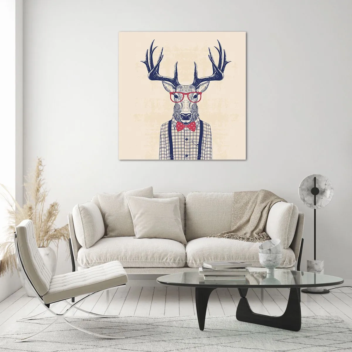 Glasbild - Bild auf glas - Eine lustige Extravaganz - 30x30 cm