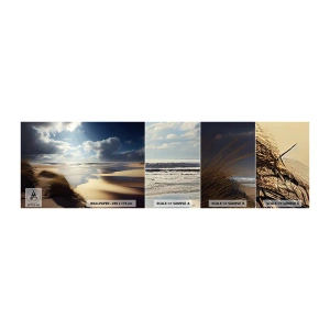 Fototapetenmuster Standard Eco - Strand, wilder Strand - Strand, Meer, Dünen - 100x30 cm