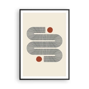 Poster in einem schwarzem Rahmen - Vom Anfang bis zum Ende - 70x100 cm