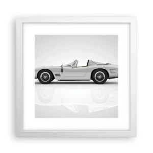 Poster in einem weißen Rahmen - Spaß versprochen - 30x30 cm