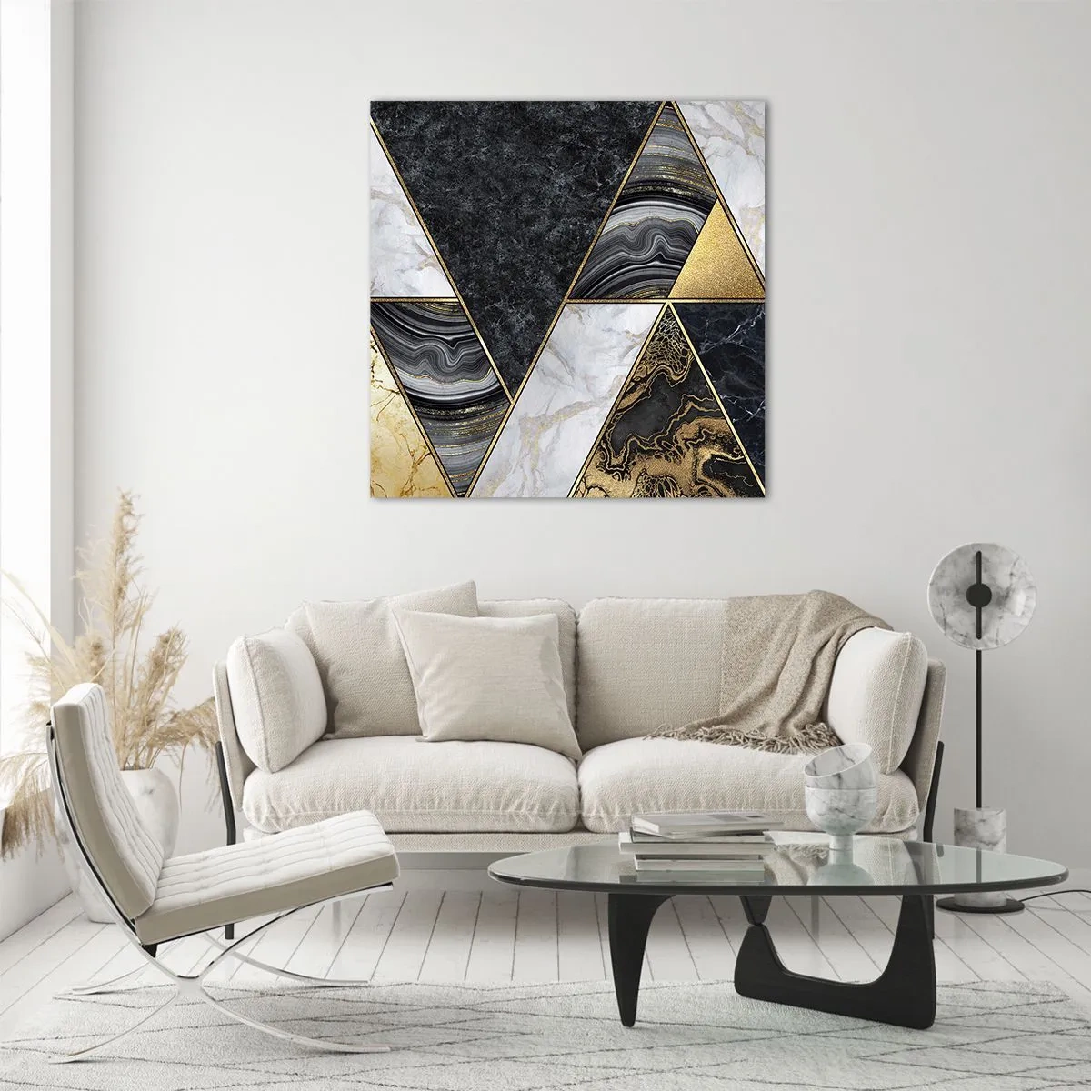 Glasbild - Bild auf glas - Stein um Stein - 40x40 cm