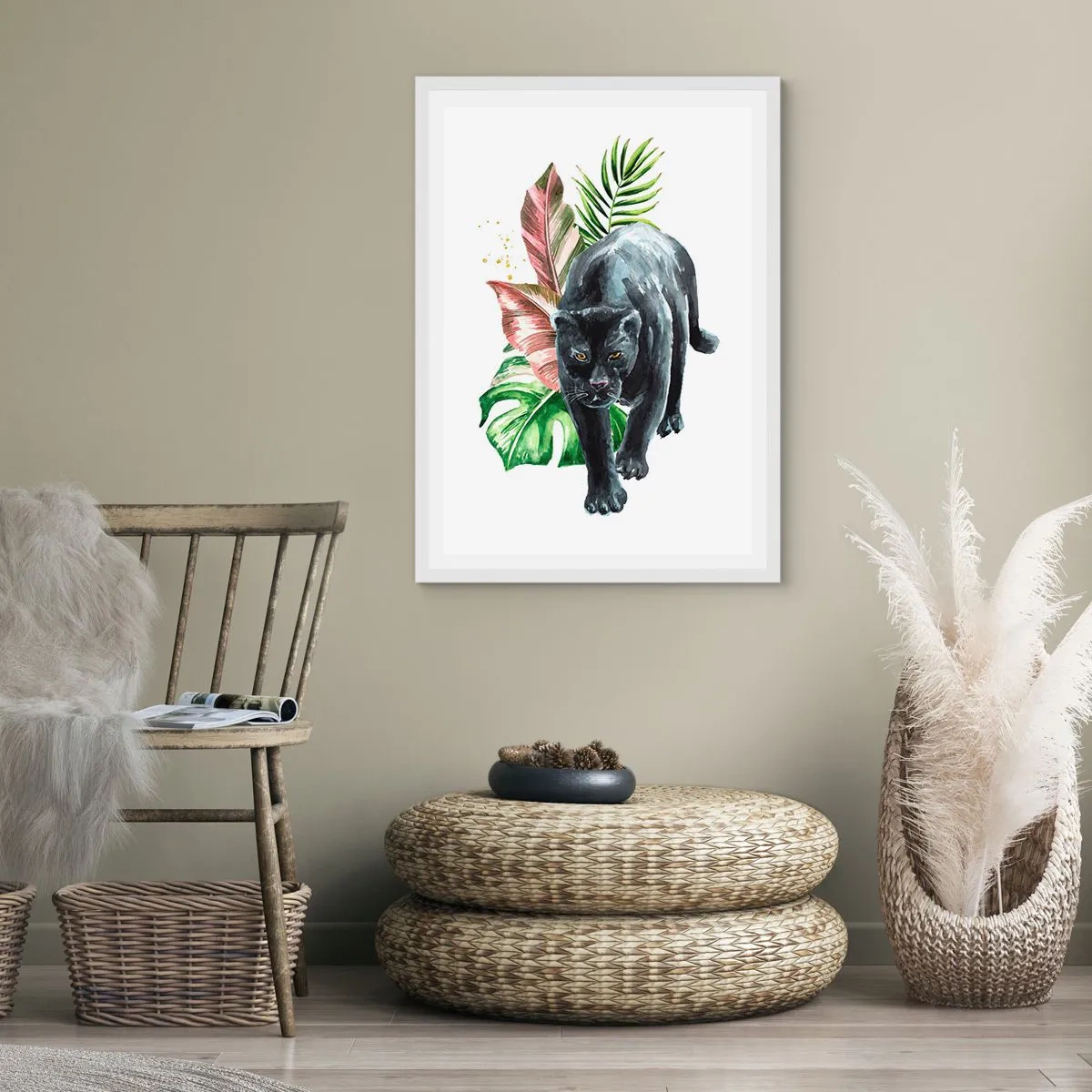 Poster in einem weißen Rahmen - Wildheit des Herzens - 70x100 cm