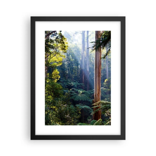 Poster in einem schwarzem Rahmen - Ein Waldmärchen - 30x40 cm