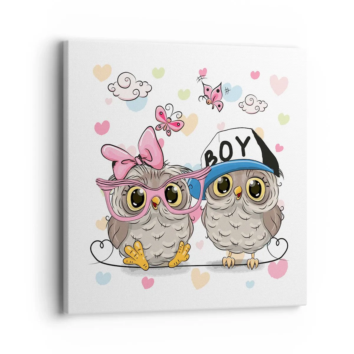 Bild auf Leinwand - Leinwandbild - Lass uns Liebe machen! - 40x40 cm