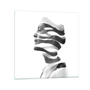 Glasbild - Bild auf glas - Surreales Porträt - 30x30 cm