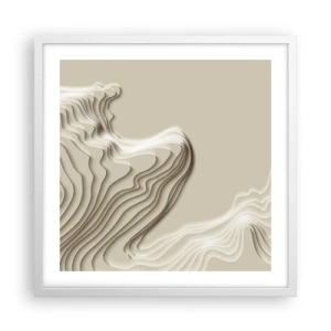 Poster in einem weißen Rahmen - Topographie der Kunst - 50x50 cm