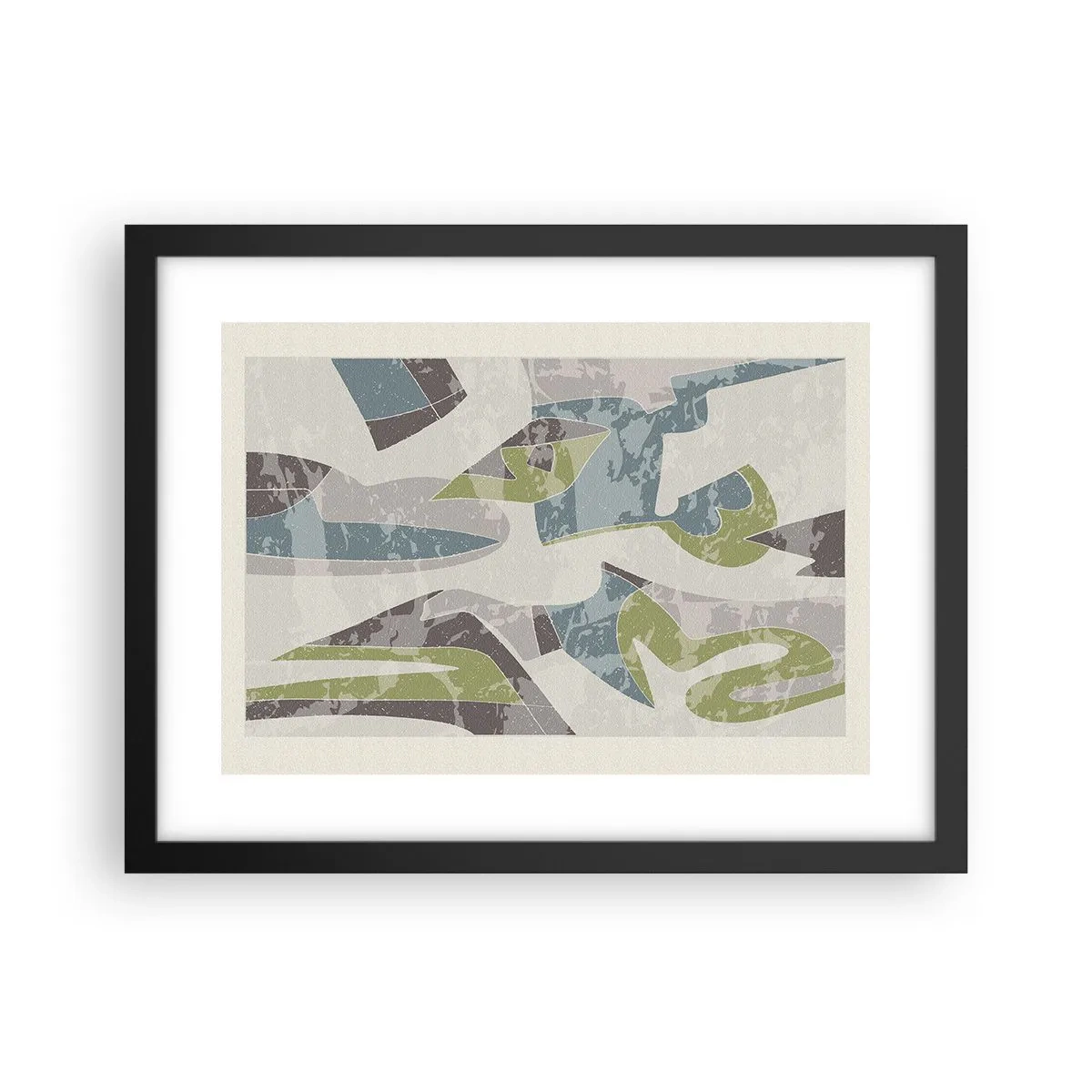Poster in einem schwarzem Rahmen - Komposition hinter dem Glas - 40x30 cm