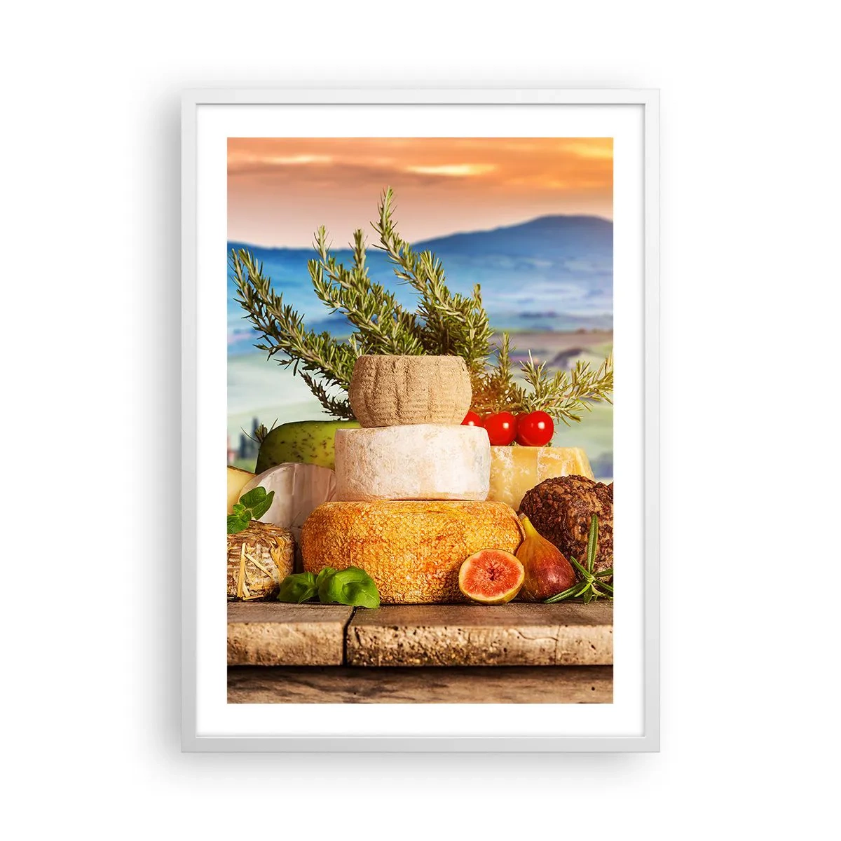 Poster in einem weißen Rahmen - Die italienische Lebensfreude - 50x70 cm