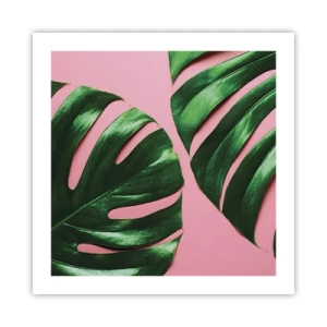 Poster - Rendezvous im Grünen - 50x50 cm