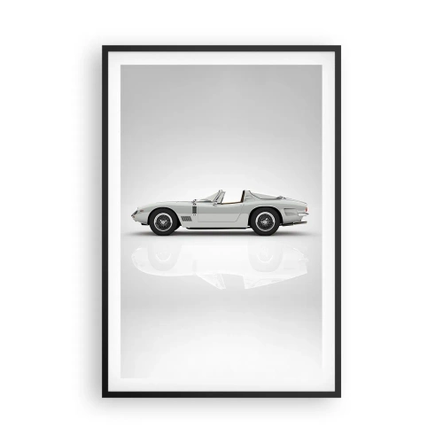 Poster in einem schwarzem Rahmen - Spaß versprochen - 61x91 cm