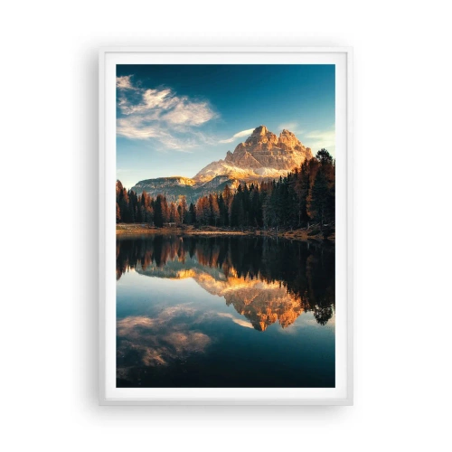 Poster in einem weißen Rahmen - Doppelte Landschaft - 70x100 cm