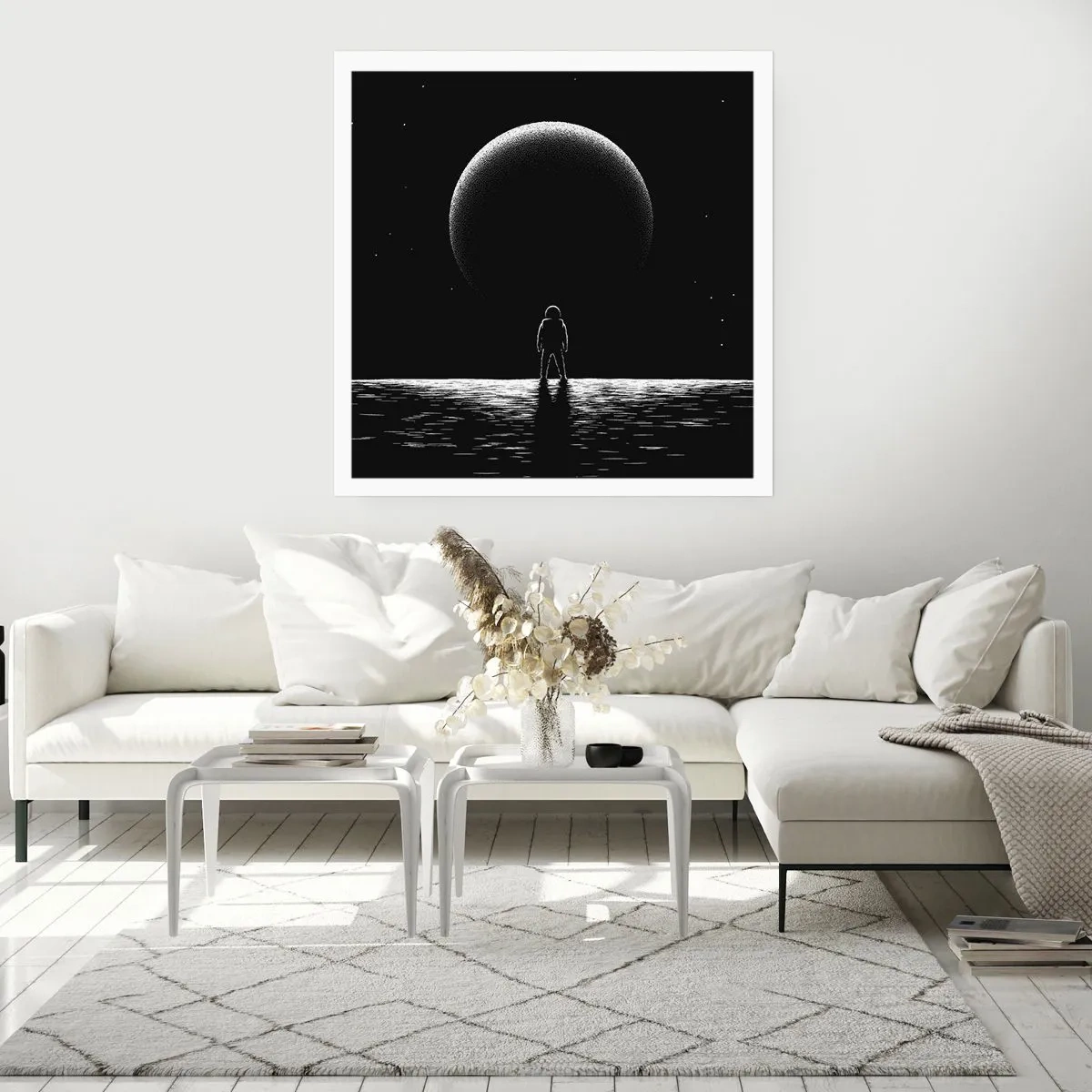 Poster - Angesicht zu Angesicht - 60x60 cm