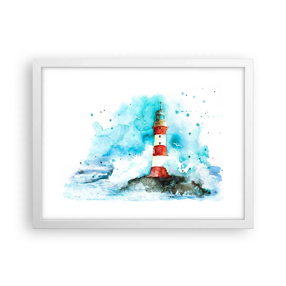 Poster in einem weißen Rahmen - Einheit der Elemente - 40x30 cm