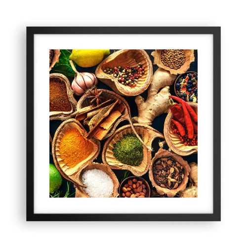 Poster in einem schwarzem Rahmen - Nimm was du willst - 40x40 cm