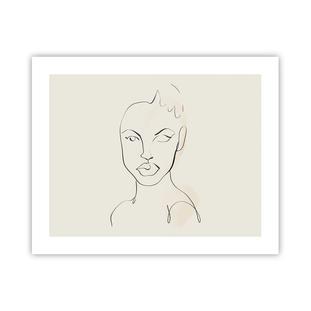 Poster - Umriss der Sinnlichkeit - 50x40 cm