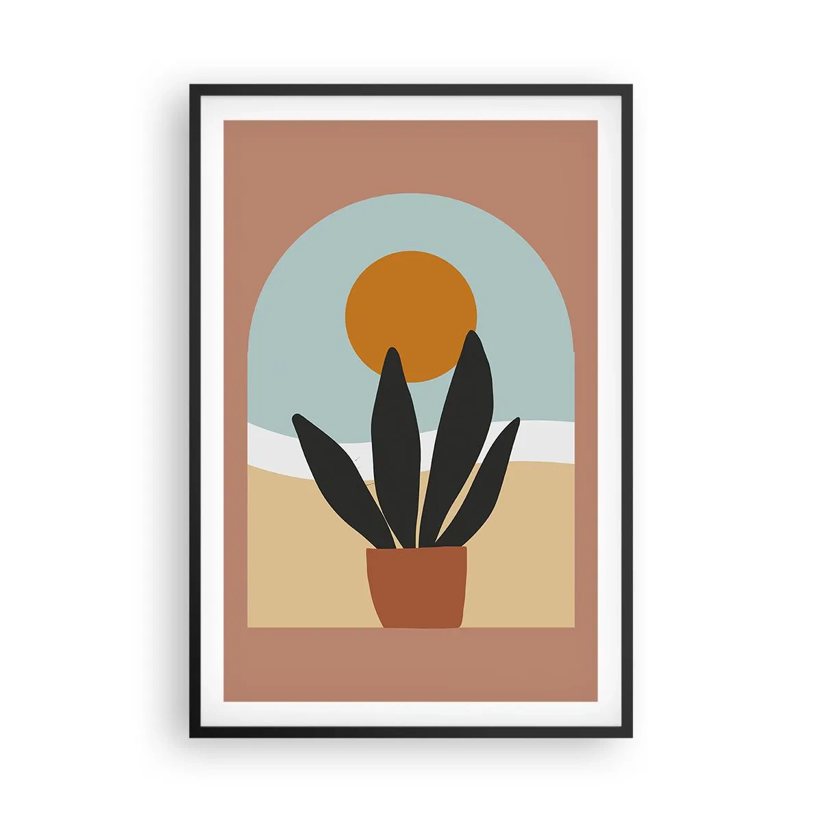 Poster in einem schwarzem Rahmen - Kleine Freuden - 61x91 cm