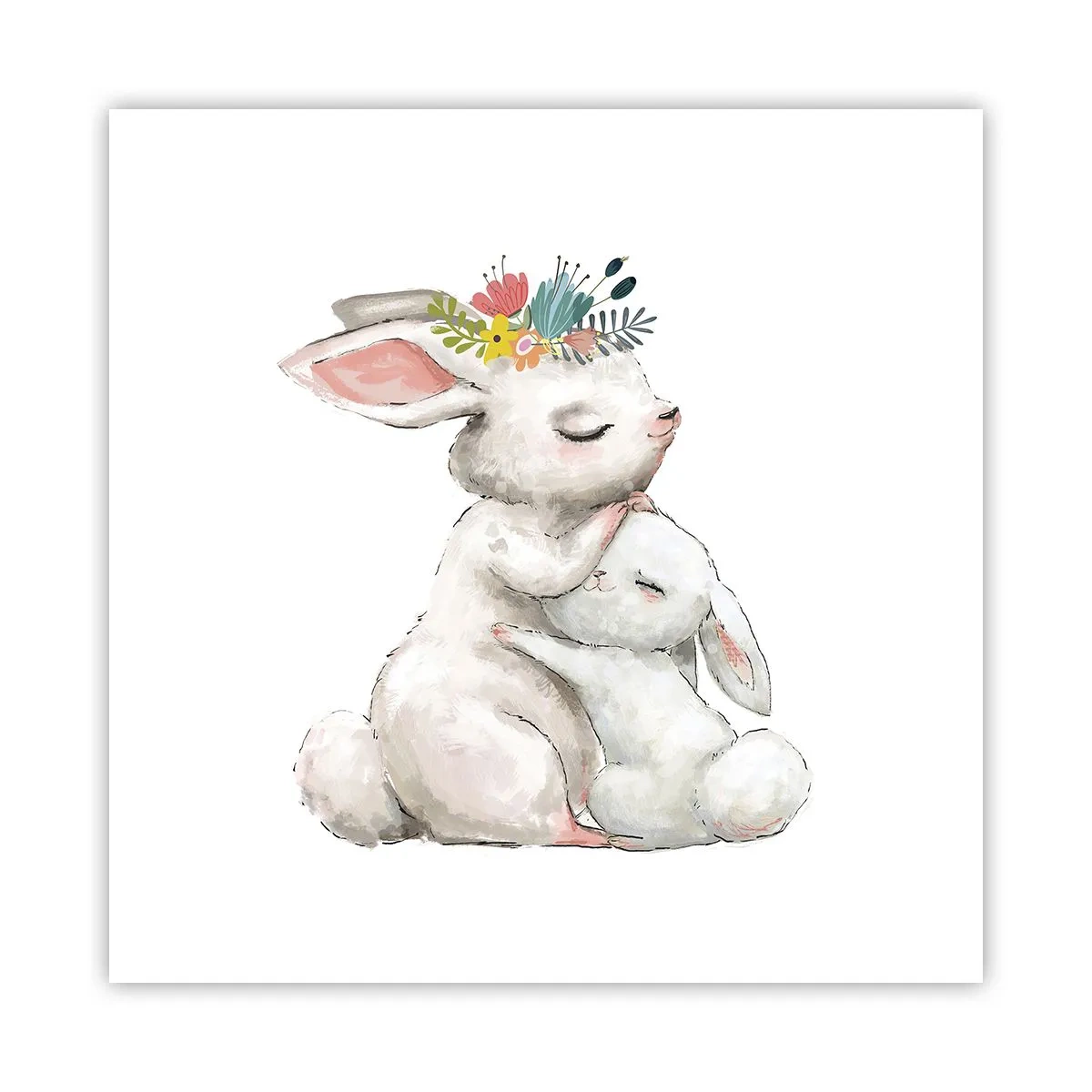 Poster - Bei Mama ist's am schönsten - 50x50 cm