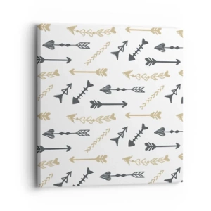 Bild auf Leinwand - Leinwandbild - Der Traum des Bogenschützen - 30x30 cm