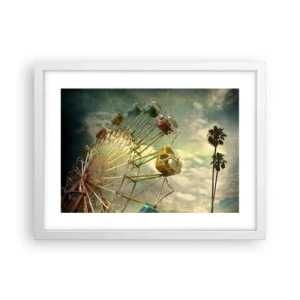 Poster in einem weißen Rahmen - Es wird Spaß geben ... - 40x30 cm