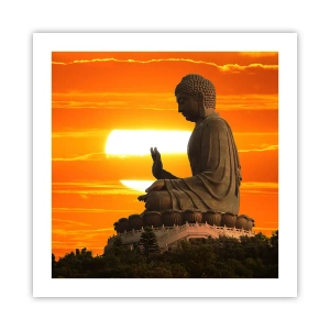 Poster - Keine Angst vor der Welt - 50x50 cm