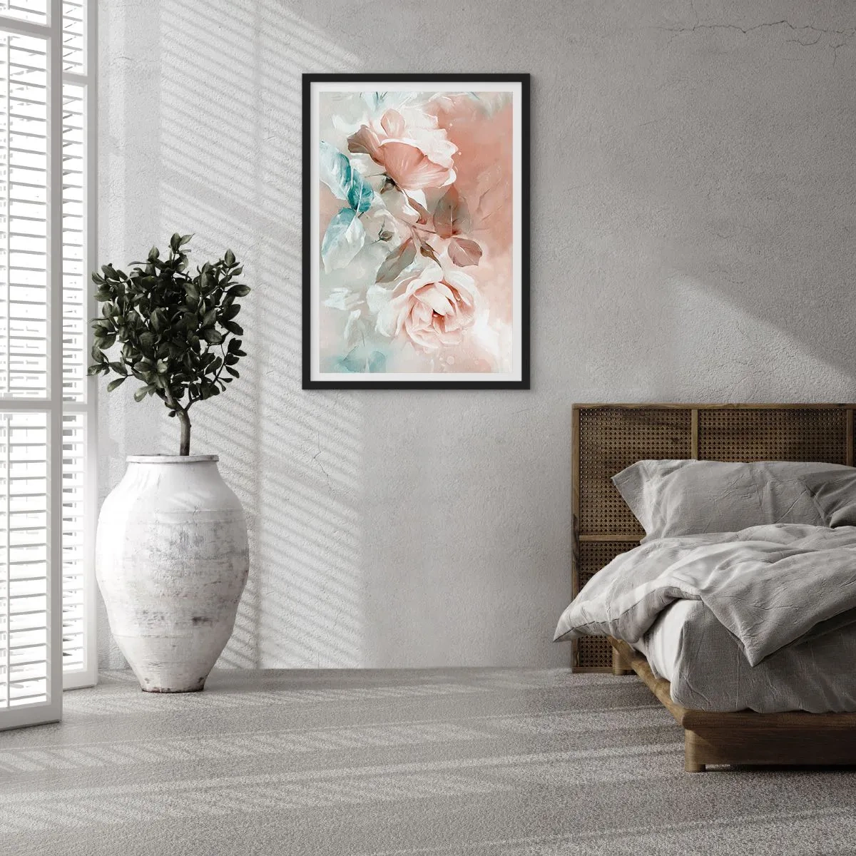 Poster in einem schwarzem Rahmen - Geist der Romantik - 61x91 cm