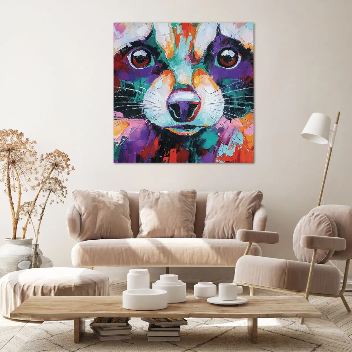 Bild auf Leinwand - Leinwandbild - Nur gute Emotionen - 70x70 cm