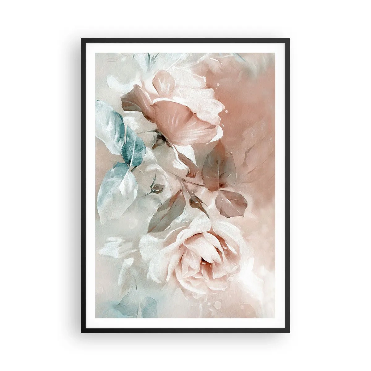 Poster in einem schwarzem Rahmen - Geist der Romantik - 70x100 cm