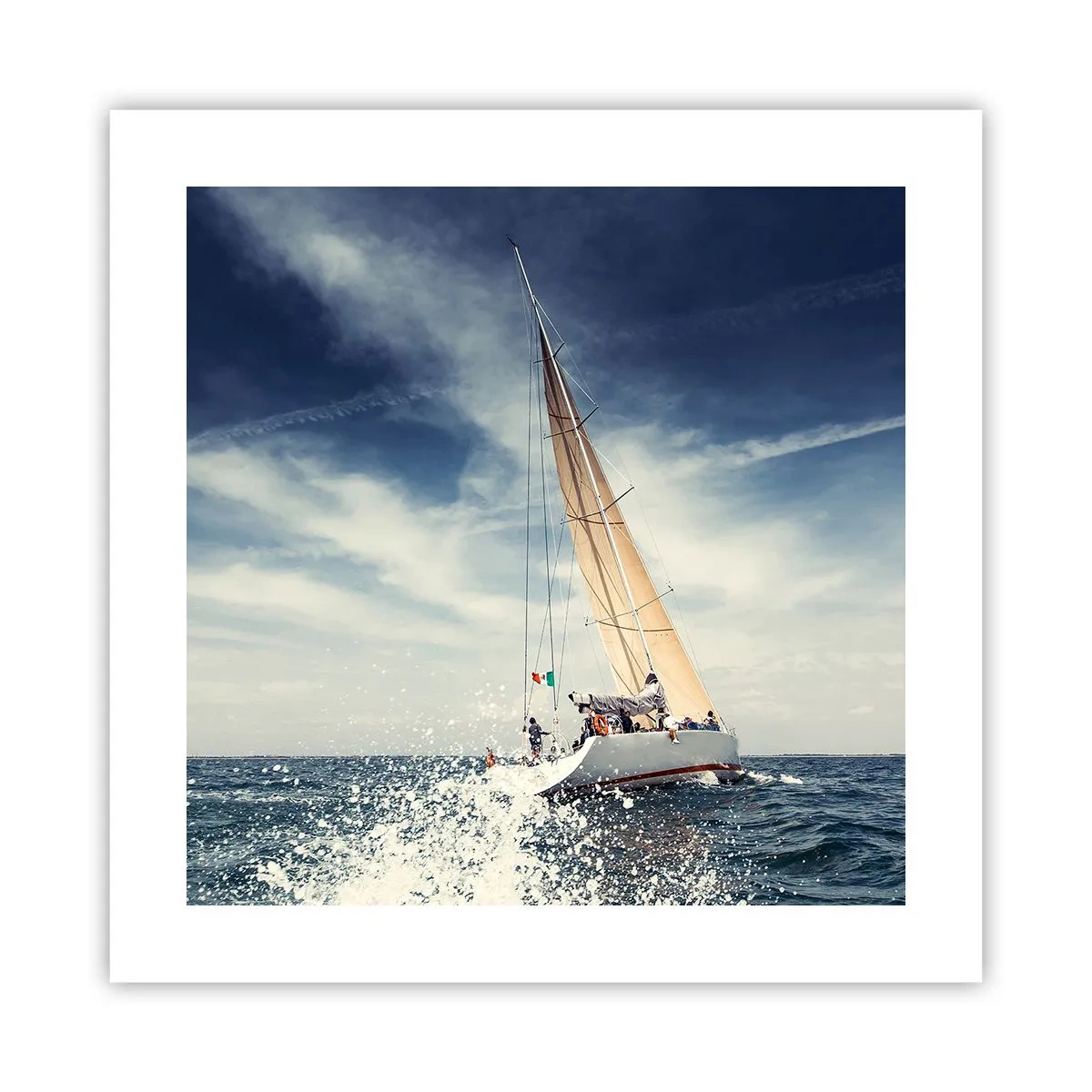 Poster - Sie werden uns nicht einholen! - 40x40 cm