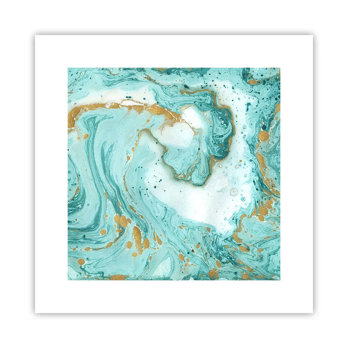 Poster - Unter der großen Welle der Edo-Ära - 30x30 cm