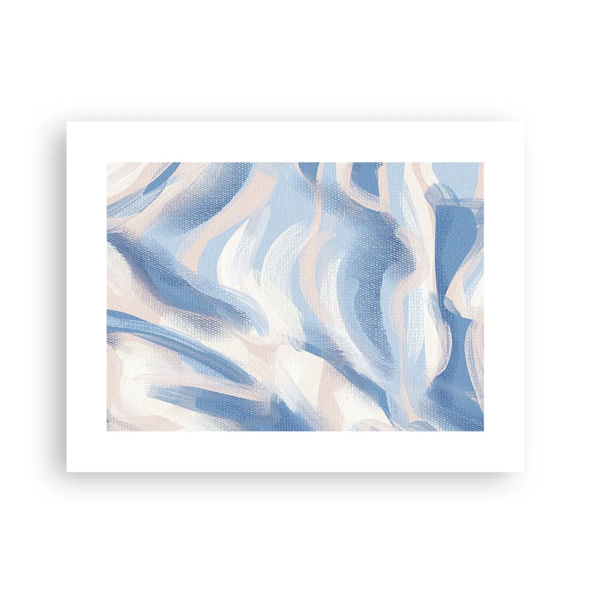 Poster - Blaue Wellen - 40x30 cm