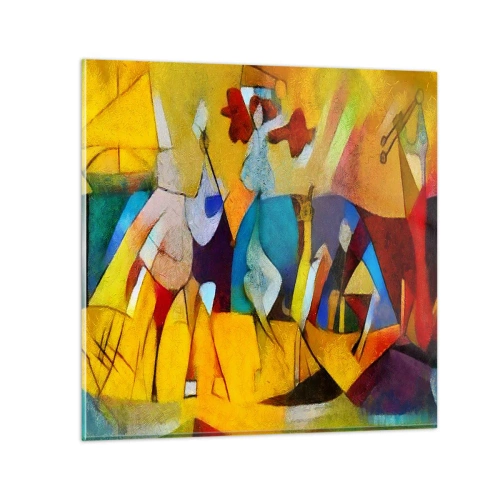 Glasbild - Bild auf glas - Sonne - Leben - Freude - 40x40 cm