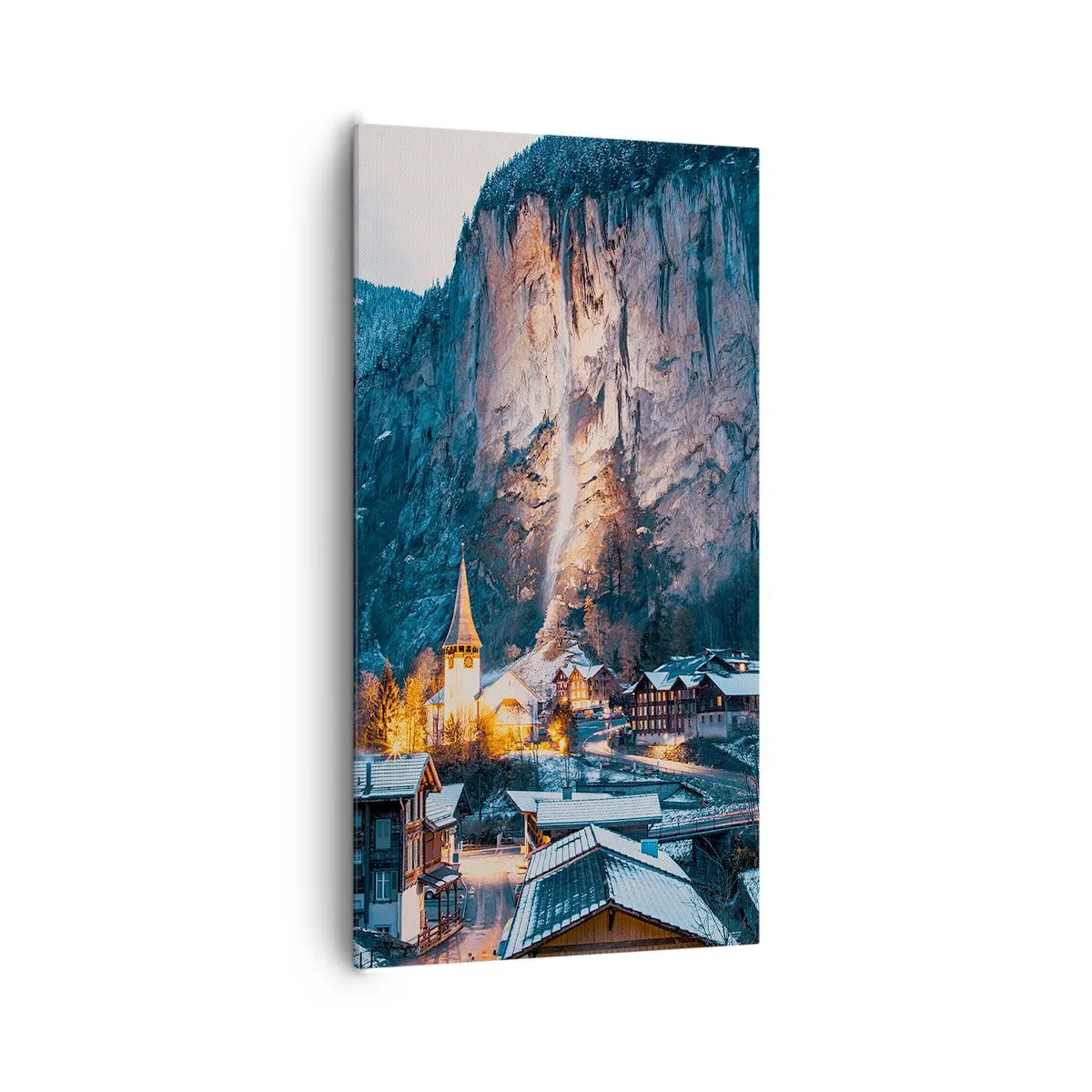 Bild auf Leinwand - Leinwandbild - Der leuchtende Geist des Winters - 65x120 cm