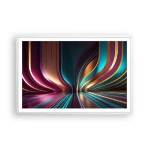 Poster in einem weißen Rahmen - Architektur des Lichts - 91x61 cm