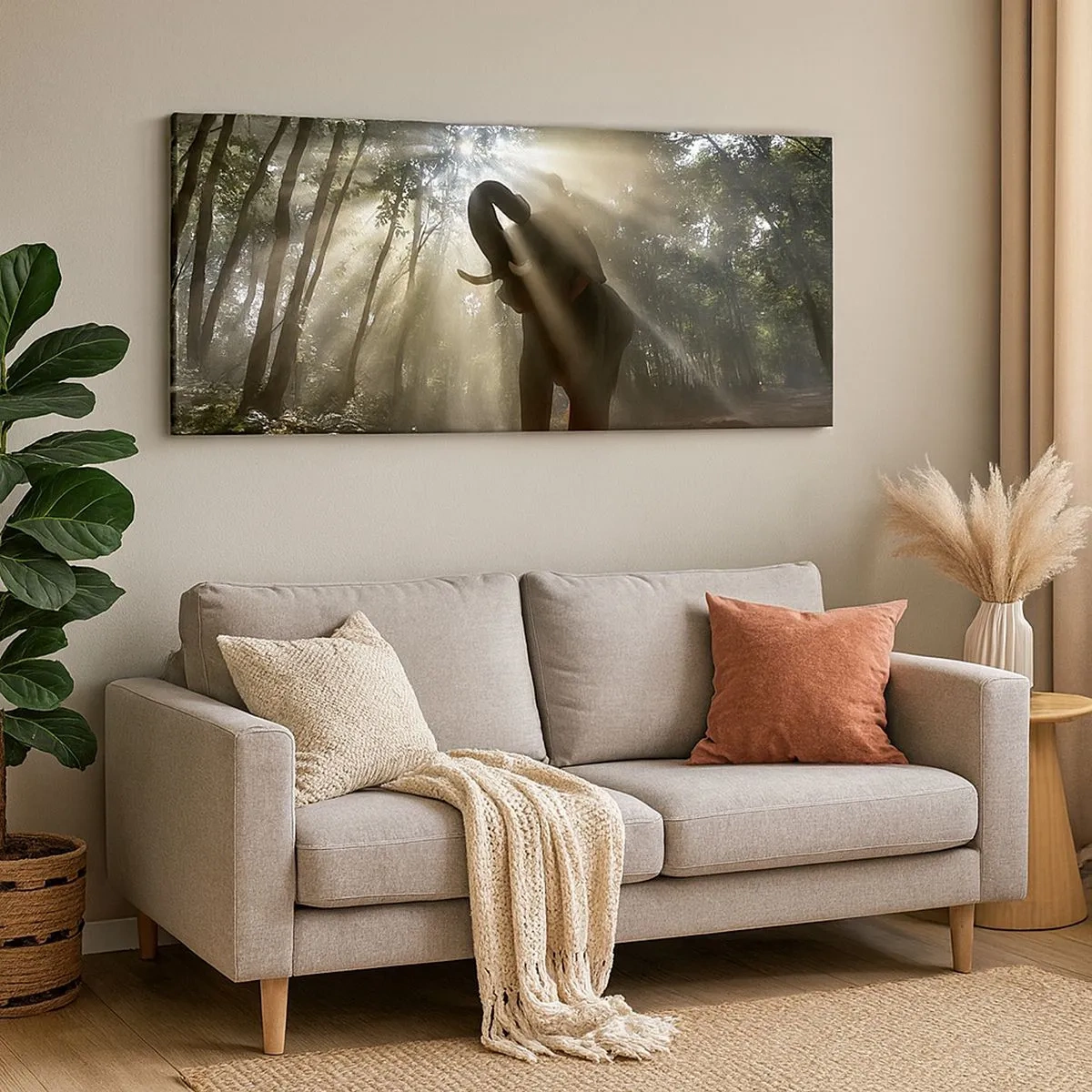 Bild auf Leinwand - Leinwandbild - Unter dem Glücksstern - 100x40 cm