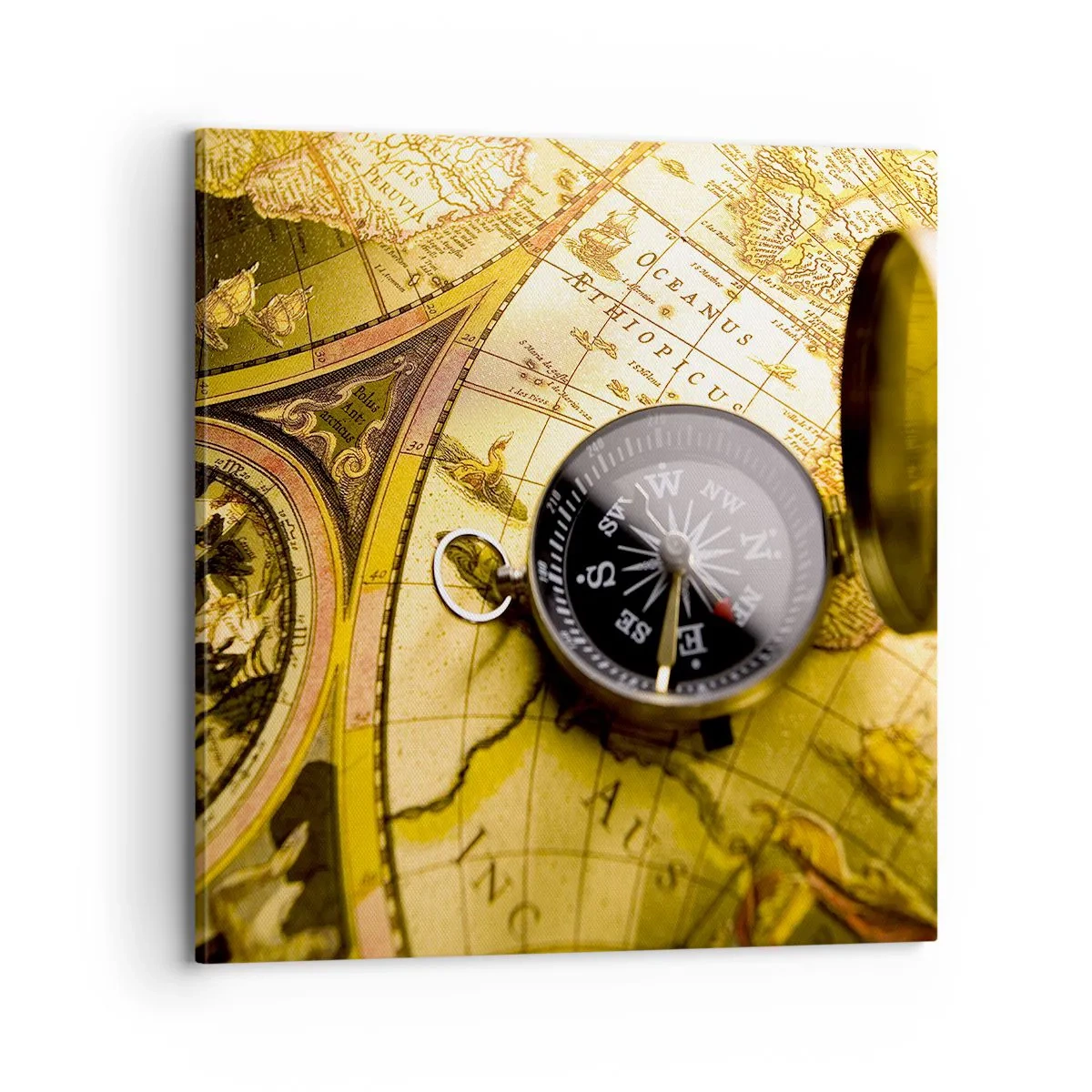 Bild auf Leinwand - Leinwandbild - Oder vielleicht bis ans Ende der Welt? - 70x70 cm