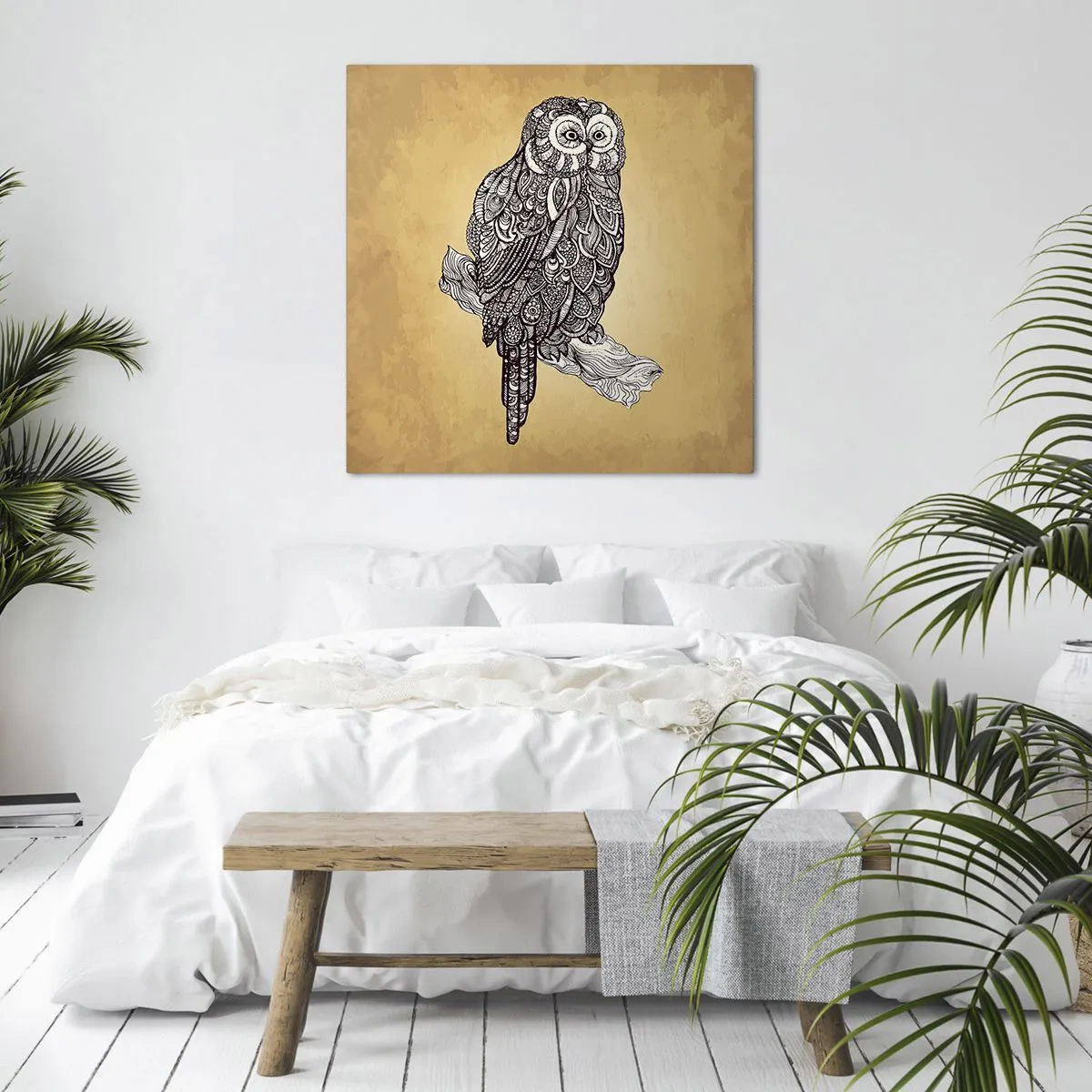Bild auf Leinwand - Leinwandbild - Kunstvolle Ornamente der Weisheit - 30x30 cm
