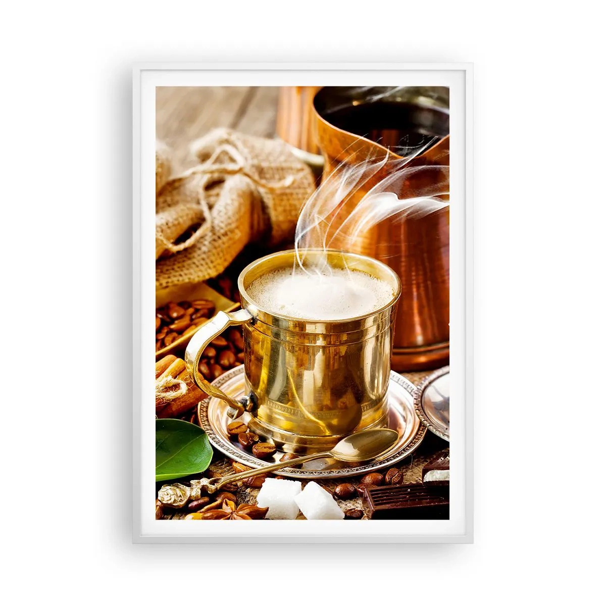 Poster in einem weißen Rahmen - Schönen Tag noch! - 70x100 cm