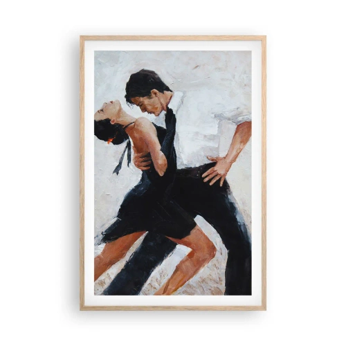 Poster in einem Rahmen aus heller Eiche - Tango meiner Träume und Träume - 61x91 cm