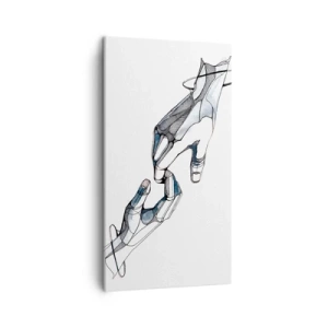 Bild auf Leinwand - Leinwandbild - Eine gute Geste - 45x80 cm