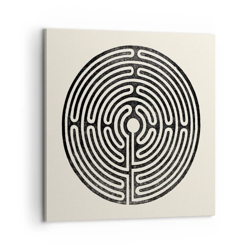 Bild auf Leinwand - Leinwandbild - Geheimnisvolle Ordnung - 60x60 cm