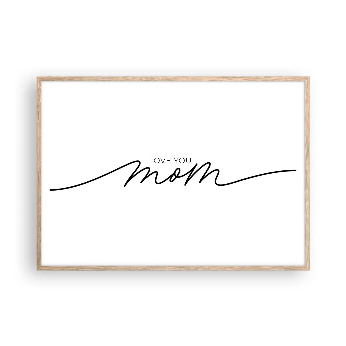 Poster in einem Rahmen aus heller Eiche - Große Emotionen - 100x70 cm