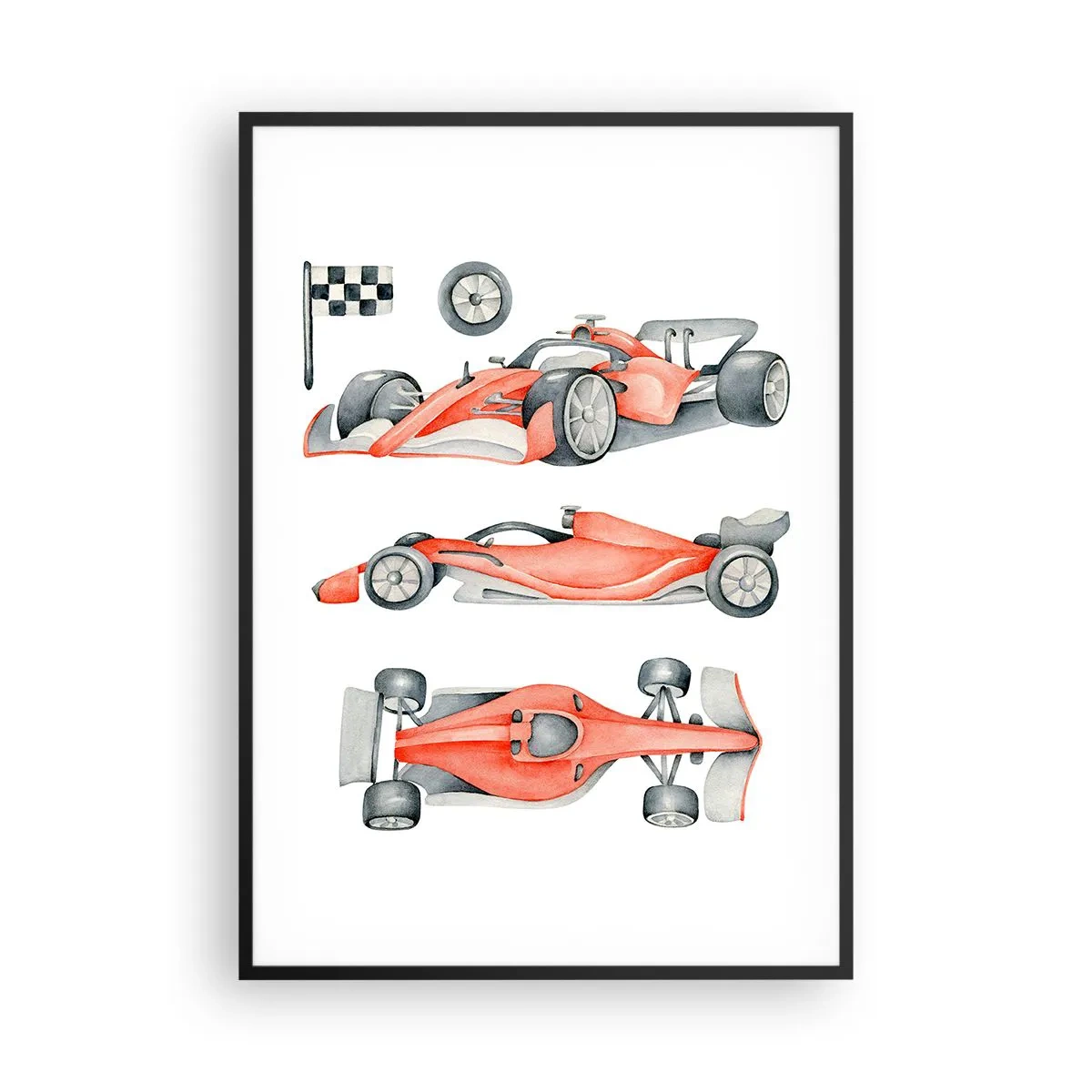 Poster in einem schwarzem Rahmen - Dem Traum folgen - 70x100 cm